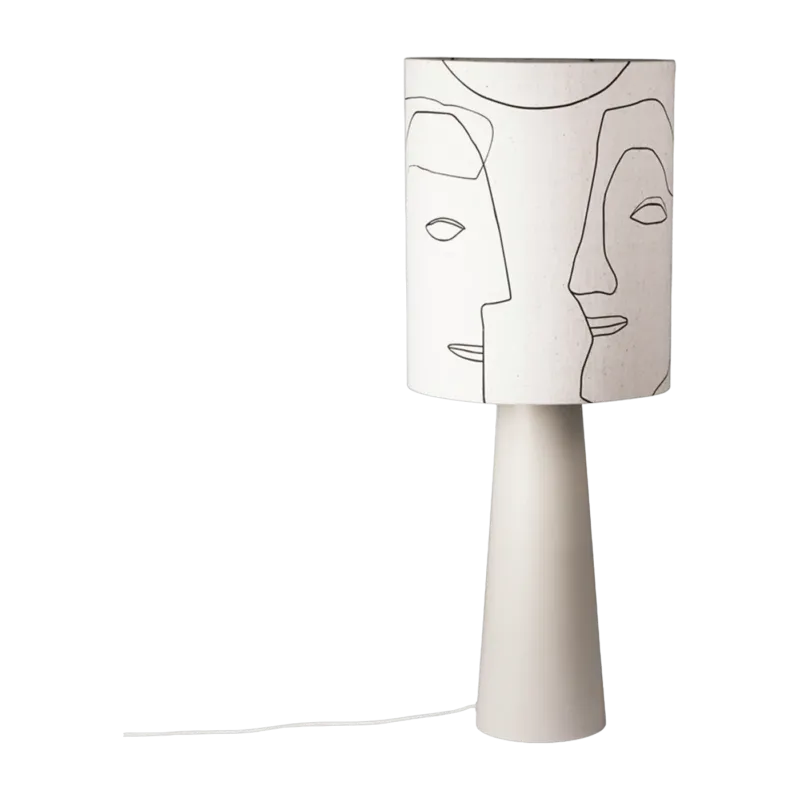 Abat-jour visage imprimé L - HKLiving - The Cool Republic