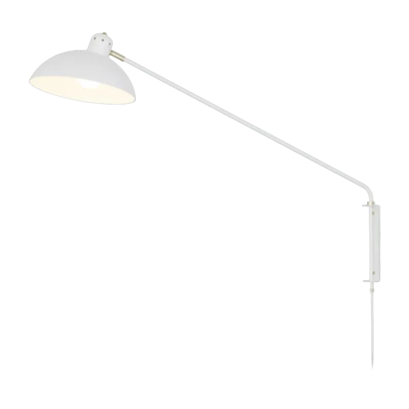 Applique avec prise blanche en laiton 122 cm Waldorf - Lambert & Fils - The Cool Republic