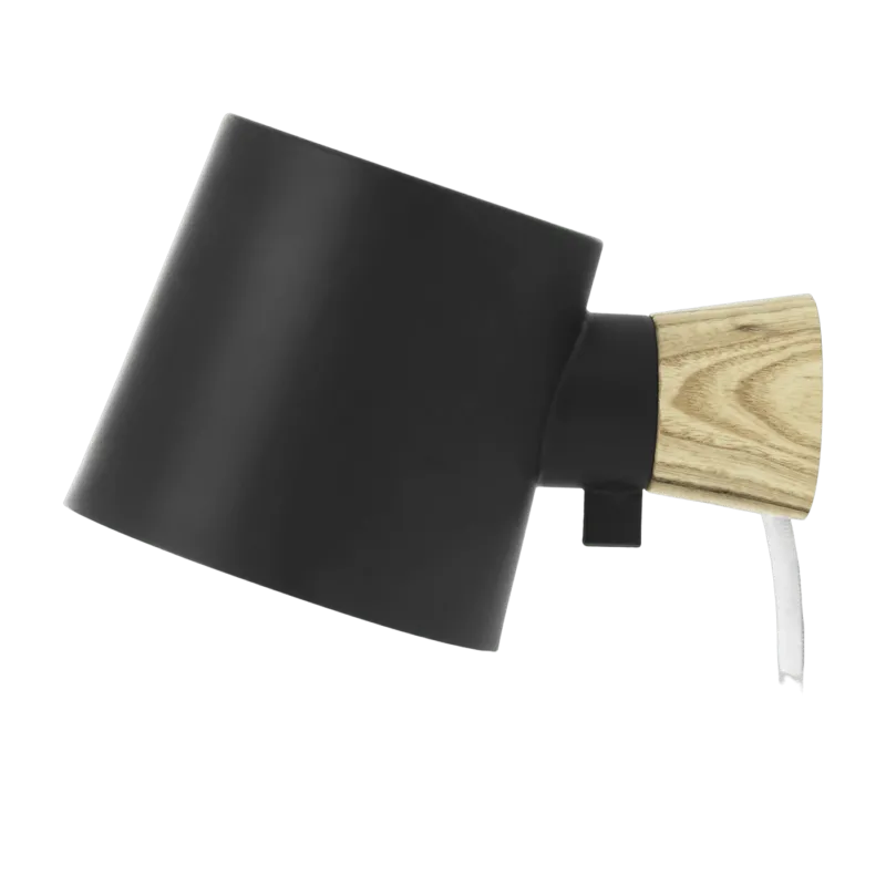 Applique avec prise en métal noir Rise - Normann Copenhagen - The Cool Republic
