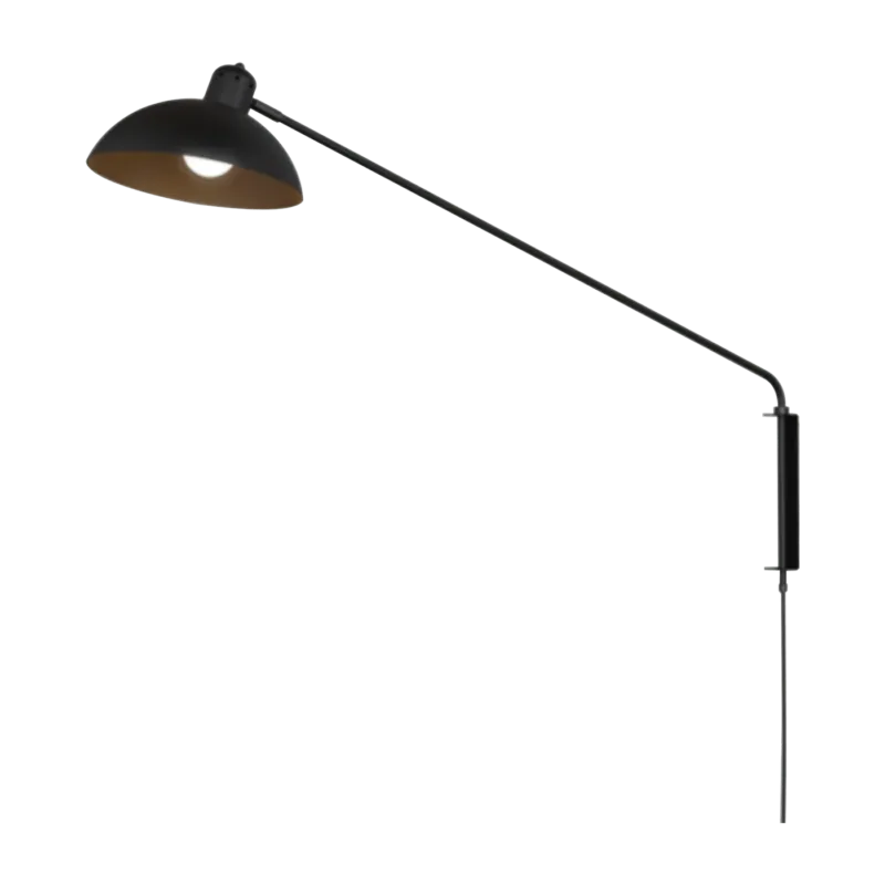 Applique avec prise graphite noir 81 cm Waldorf - Lambert & Fils - The Cool Republic