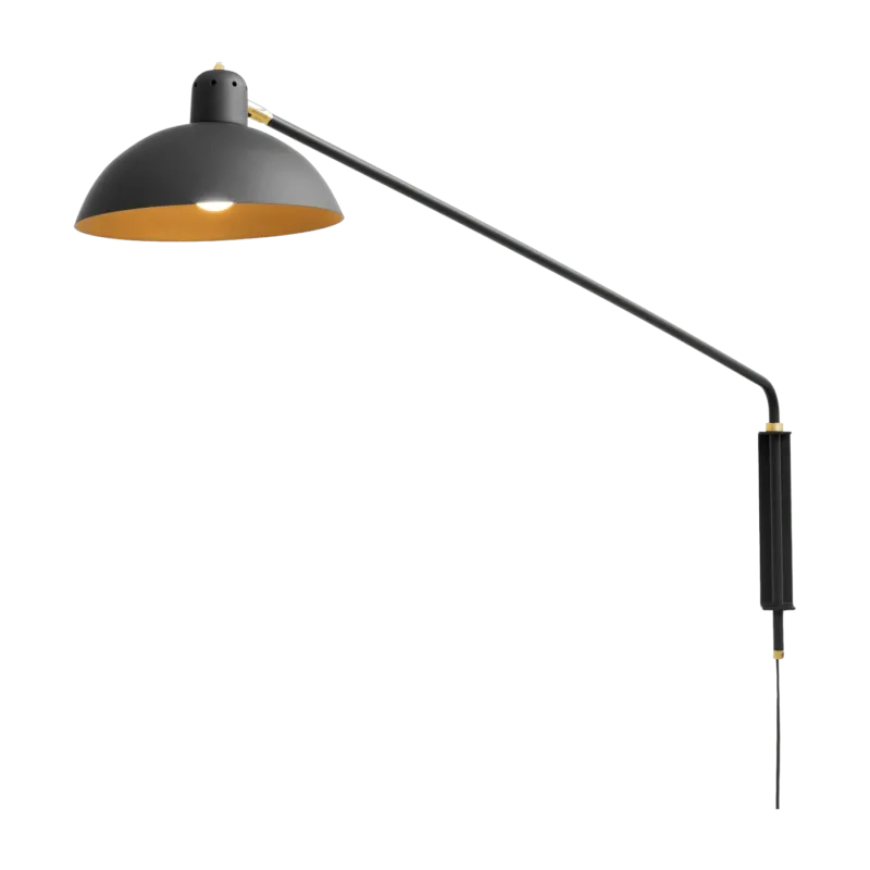 Applique avec prise noire en laiton 81 cm Waldorf - Lambert & Fils - The Cool Republic