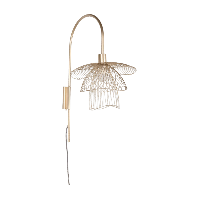 Applique en métal Champagne XS Papillon - Forestier - The Cool Republic