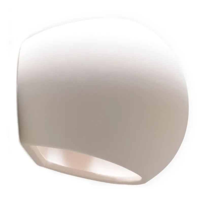 Applique murale en céramique blanche 18x11x10cm Globe - Sollux - The Cool Republic