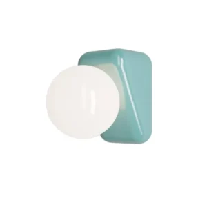 Applique murale en céramique turquoise 15x9,5cm Flip - Ferroluce - The Cool Republic