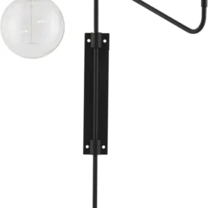 Applique murale en fer laqué noir 35cm Swing - House Doctor - The Cool Republic