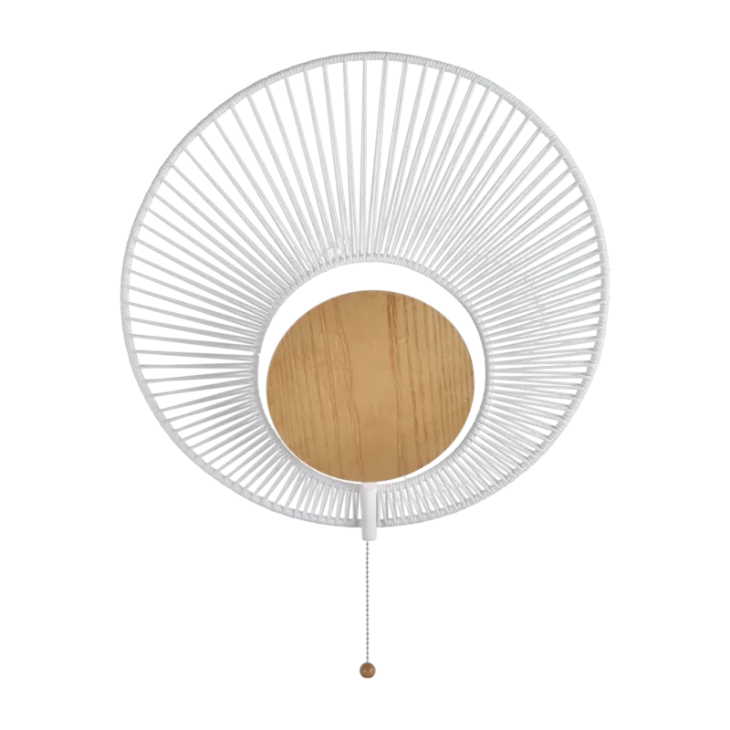 Applique murale en métal blanc Oyster - Forestier - The Cool Republic