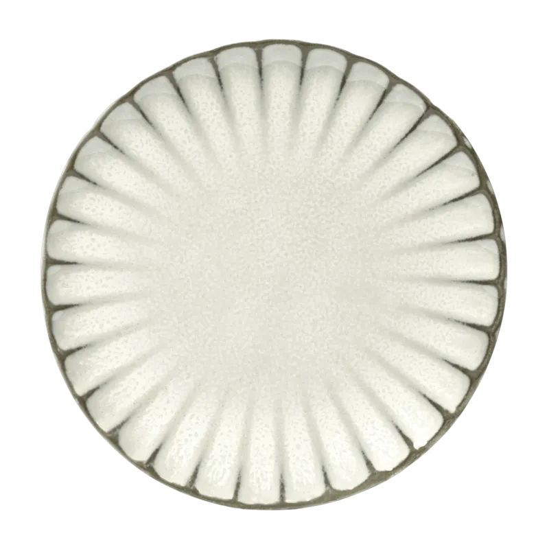 Assiette en grès blanche 24 cm Inku - Serax - The Cool Republic