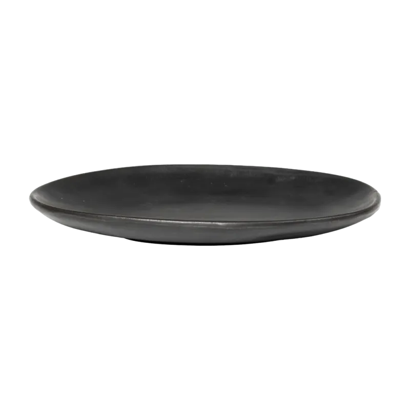 Assiette en porcelaine noire 15 cm Flow - The Cool Republic