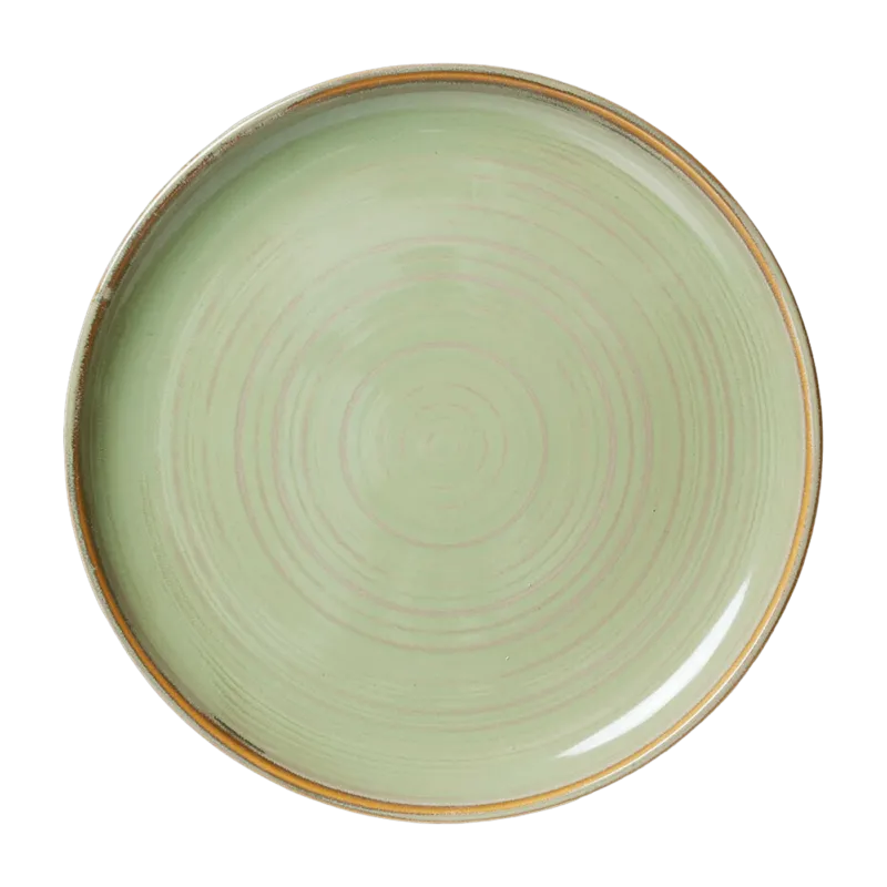 Assiette plate Vert mousse - HKLIVING - The Cool Republic