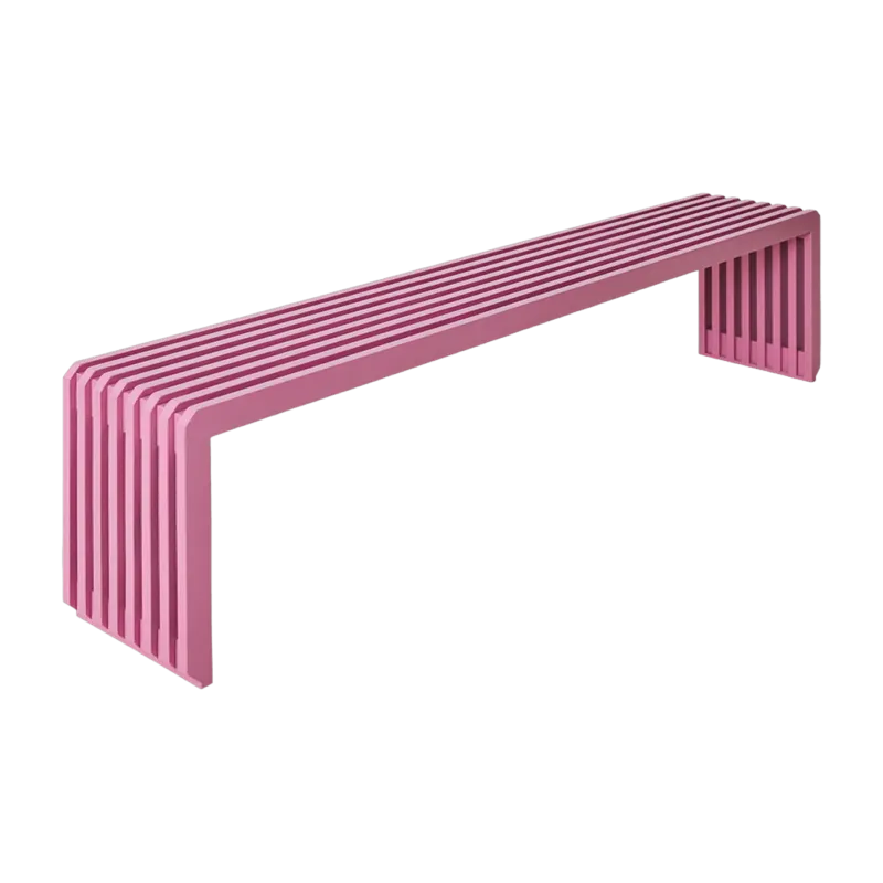Banc à lattes en bois de sunkaï rose 160 x 27 x 35 cm - HKliving - The Cool Republic