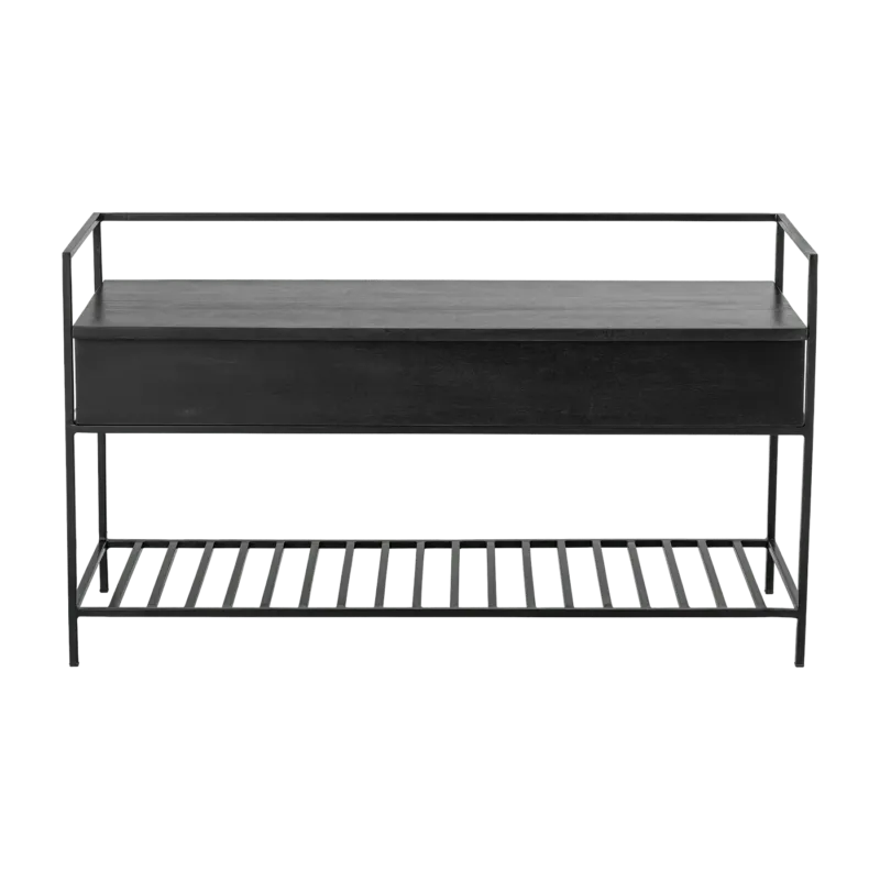 Banc coffre en manguier noir Abelone - Bloomingville - The Cool Republic