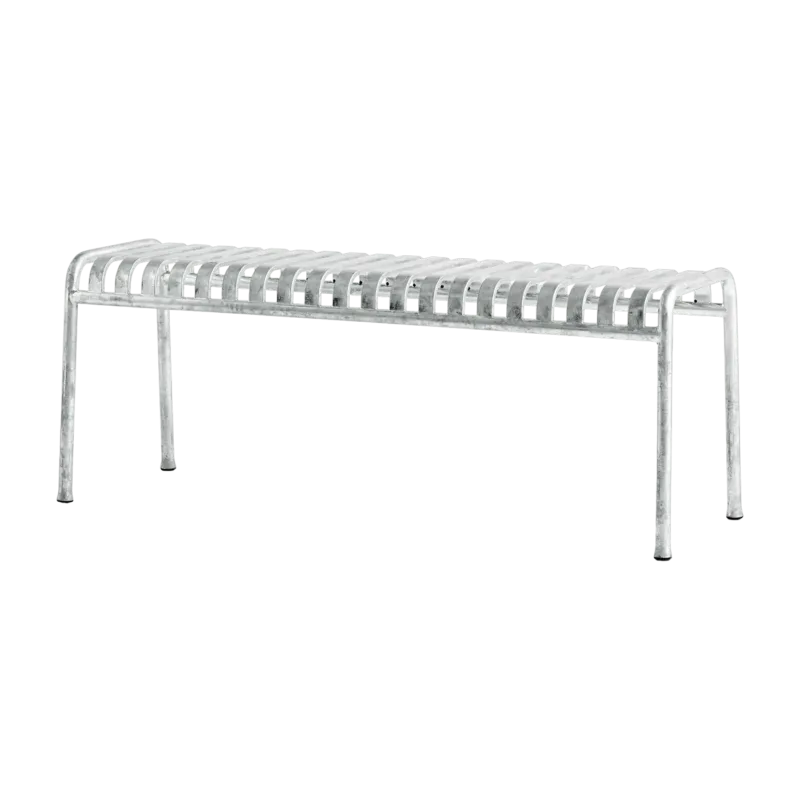 Banc de jardin en métal gris galvanisé Palissade - HAY - The Cool Republic