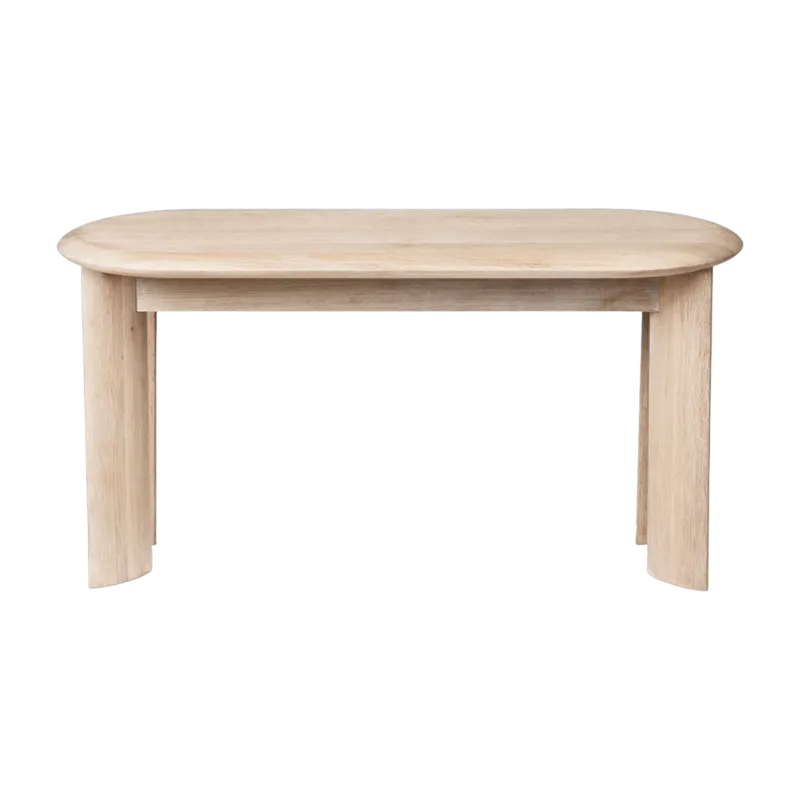 Banc en bois blanc huilé Bevel - Ferm Living - The Cool Republic