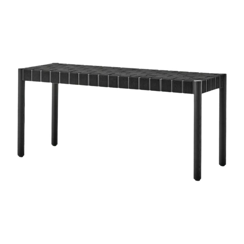 Banc en chêne noir 105 cm et assise noir Betty TK4 - &tradition - The Cool Republic