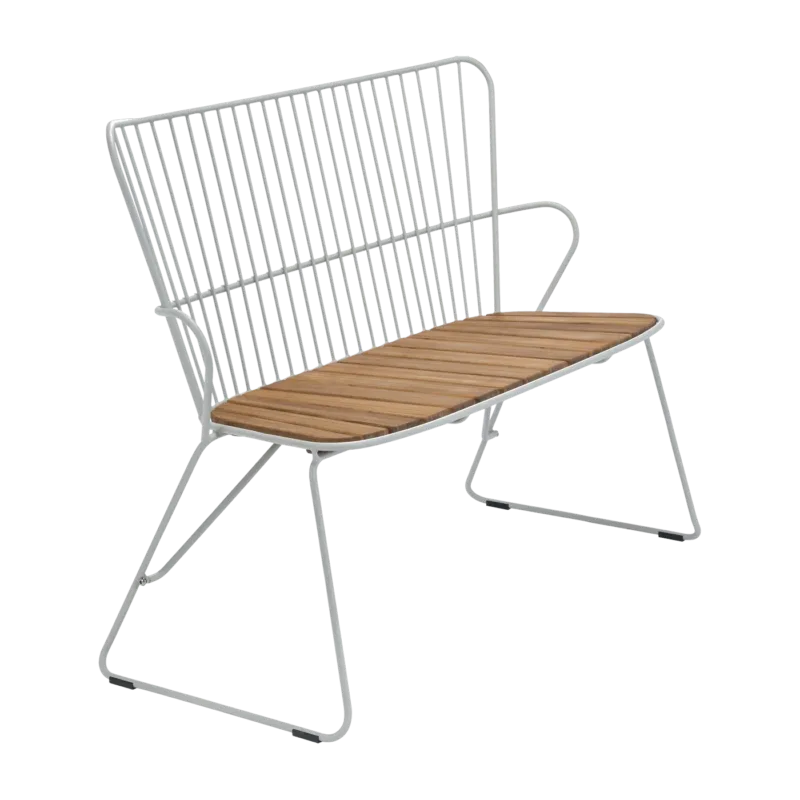 Banc en métal taupe PAON - Houe - The Cool Republic