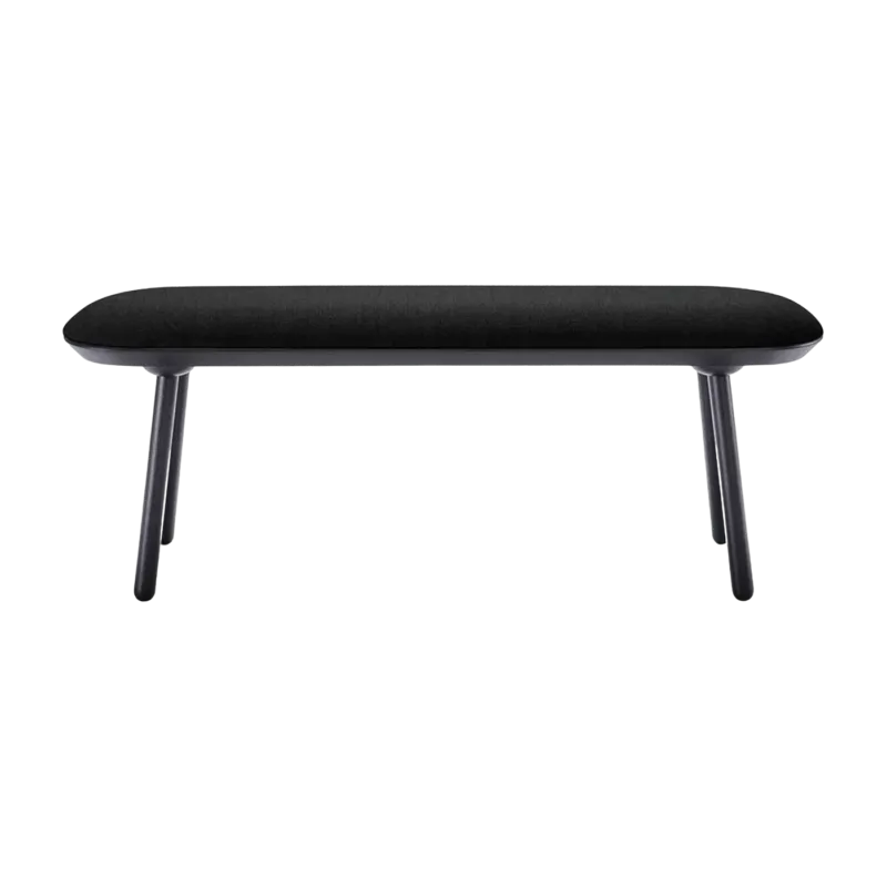 Banc en tissu noir L140 Naïve - Emko - The Cool Republic