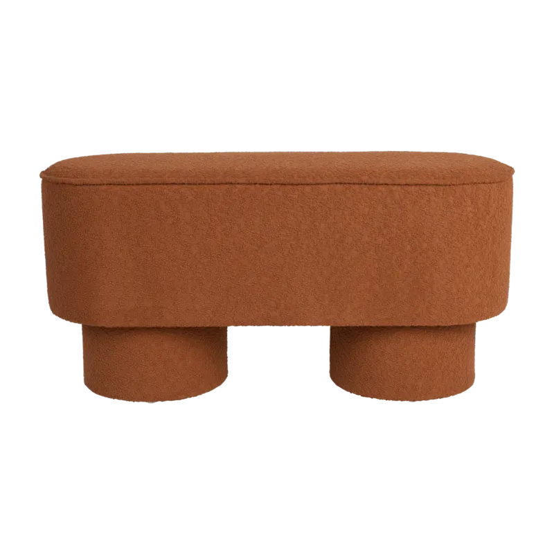 Banc en tissu terracotta 93x35x44,5cm Lumo - The Cool Republic - The Cool Republic