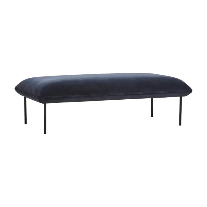 Banc en velours bleu Nakki - Woud - The Cool Republic