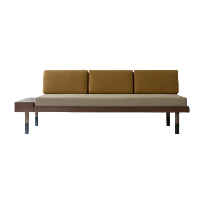 Banquette en laine beige Mid - Kann Design - The Cool Republic