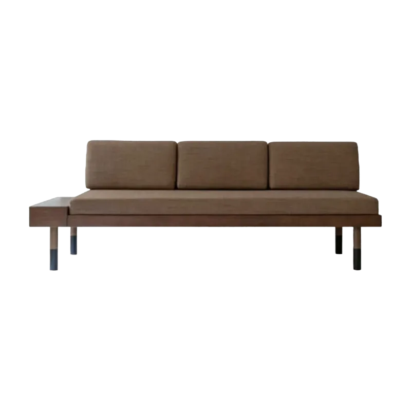 Banquette en laine marron Mid - Kann Design - The Cool Republic