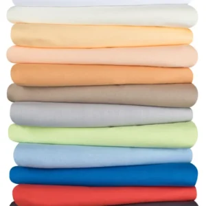 Premium Betttuch / Bettlaken Elsterberg 150x250 ohne Gummizug 100% Baumwolle 140g/m²