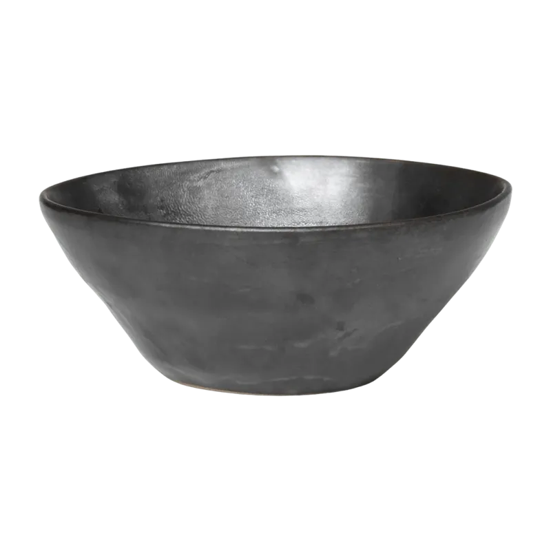 Bol en porcelaine noir M Flow - Ferm Living - The Cool Republic