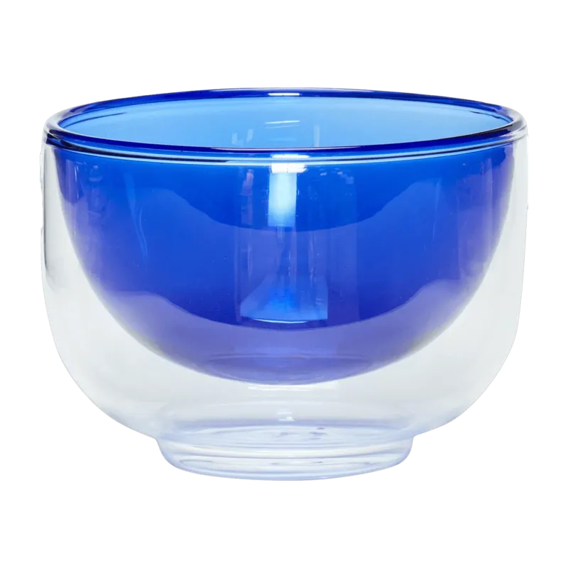 Bol en verre bleu Kiosk - Hübsch - The Cool Republic