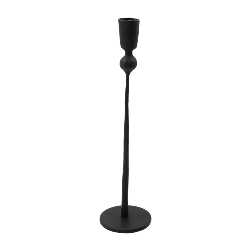 Bougeoir en métal noir 29 cm Trivo - House Doctor - The Cool Republic