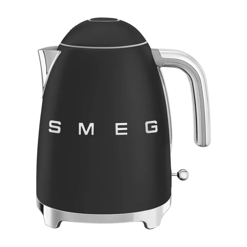 Bouilloire électrique noire mat 1,7 L Années 50 - Smeg - The Cool Republic
