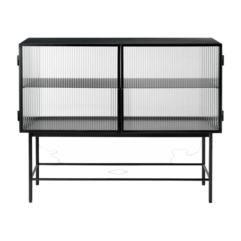 Buffet en acier noir 110 x 90 x 40 cm Haze - Ferm Living - The Cool Republic