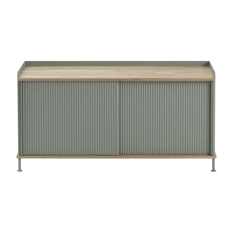 Buffet vert gris et chêne 124 cm Enfold - Muuto - The Cool Republic