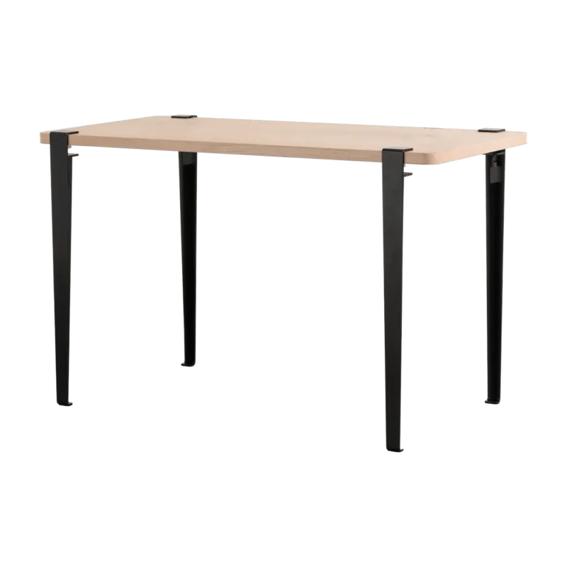 Bureau rectangulaire M Noma pieds noir graphite 75 cm - TIPTOE - The Cool Republic