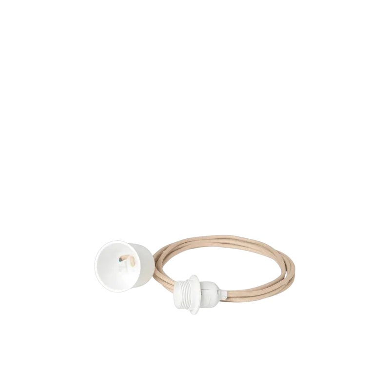 Câble pour suspension en tissu beige 4m Fabric - Ferm Living - The Cool Republic