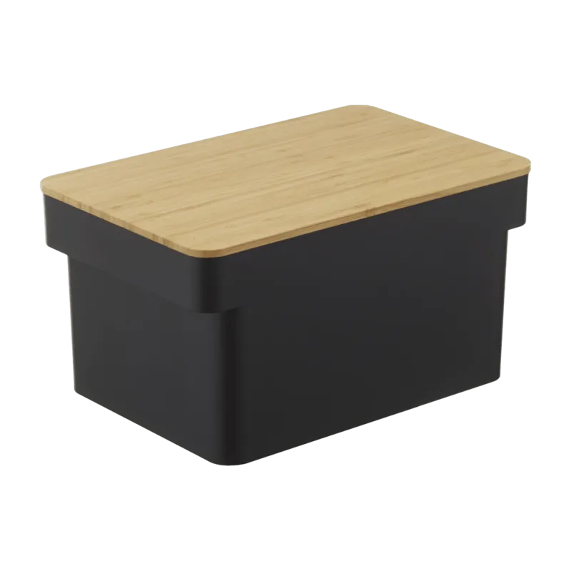 Caisse à pain noire avec porte-couteau Tower - Yamazaki - The Cool Republic
