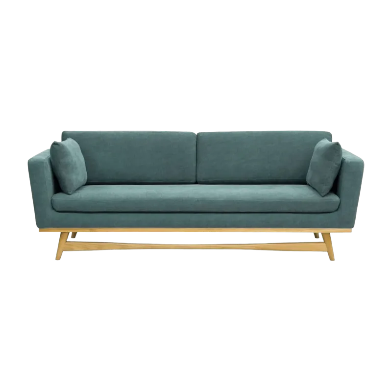 Canapé 3 places bleu indien Fifties - RED Edition - The Cool Republic