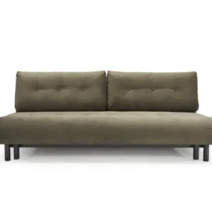 Canapé convertible en polyester recyclé kaki 200x108x79cm Nabli - Innovation living - The Cool Republic