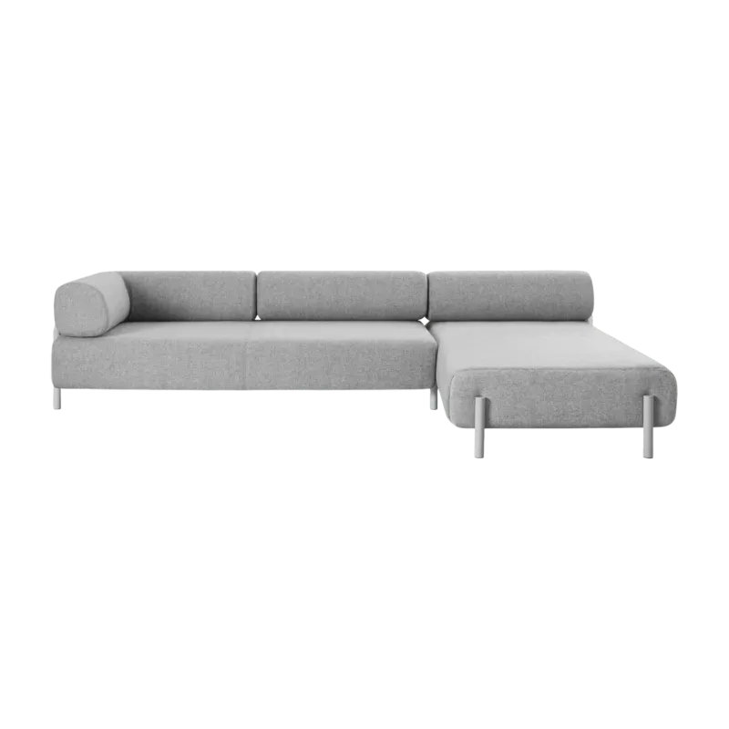 Canapé d'angle droit modulable gris Palo - Hem - The Cool Republic