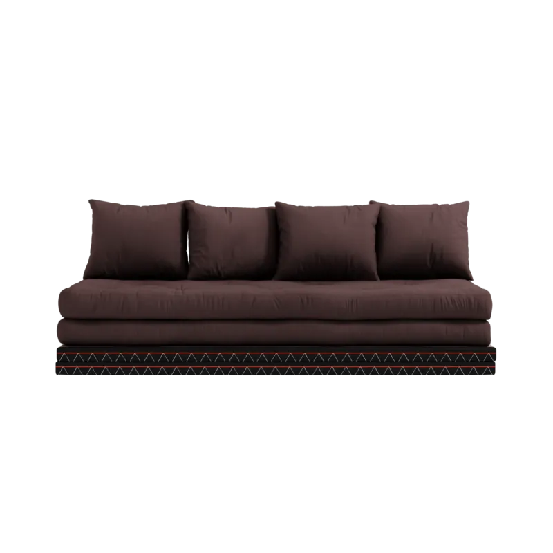 Canapé-lit avec 2 tatami et matelas marron 80x200cm Chico - Karup Design - The Cool Republic