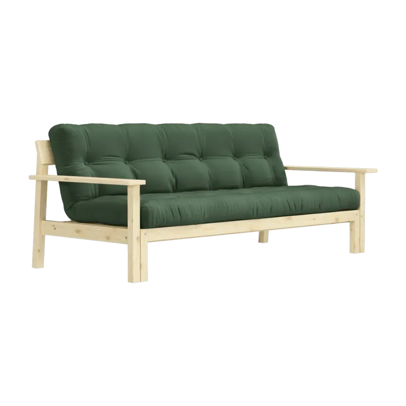 Canapé-lit vert olive Unwind - Karup Design - The Cool Republic