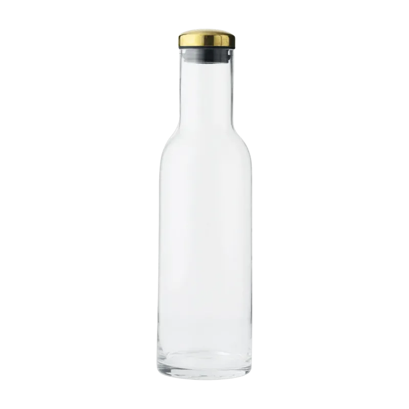 Carafe en verre avec bouchon en laiton Bottle - Audo - The Cool Republic