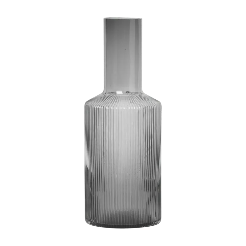 Carafe Ripple gris fumé - Ferm Living - The Cool Republic
