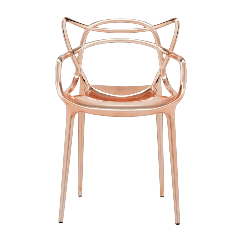 Chaise avec accoudoirs cuivrée Masters - Kartell - The Cool Republic