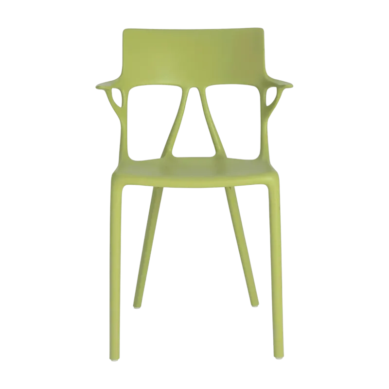 Chaise avec accoudoirs verte A.I - Kartell - The Cool Republic