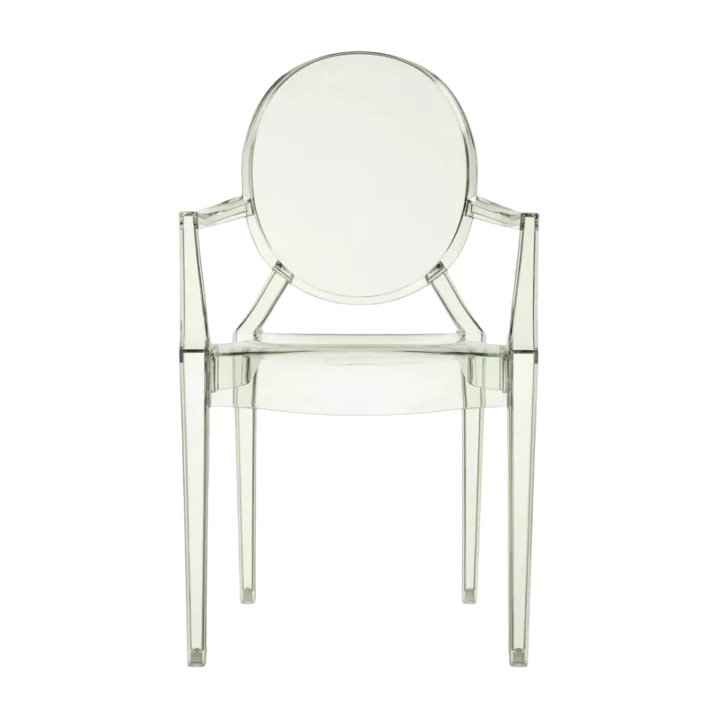 Chaise avec accoudoirs verte Louis Ghost - Kartell - The Cool Republic