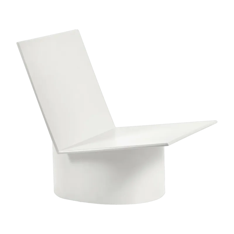 Chaise basse en acier blanche Valérie - Serax - The Cool Republic