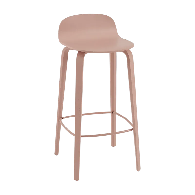 Chaise de bar 75 cm rose Visu - Muuto - The Cool Republic