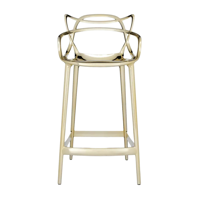 Chaise de bar dorée 65 cm Masters - Kartell - The Cool Republic
