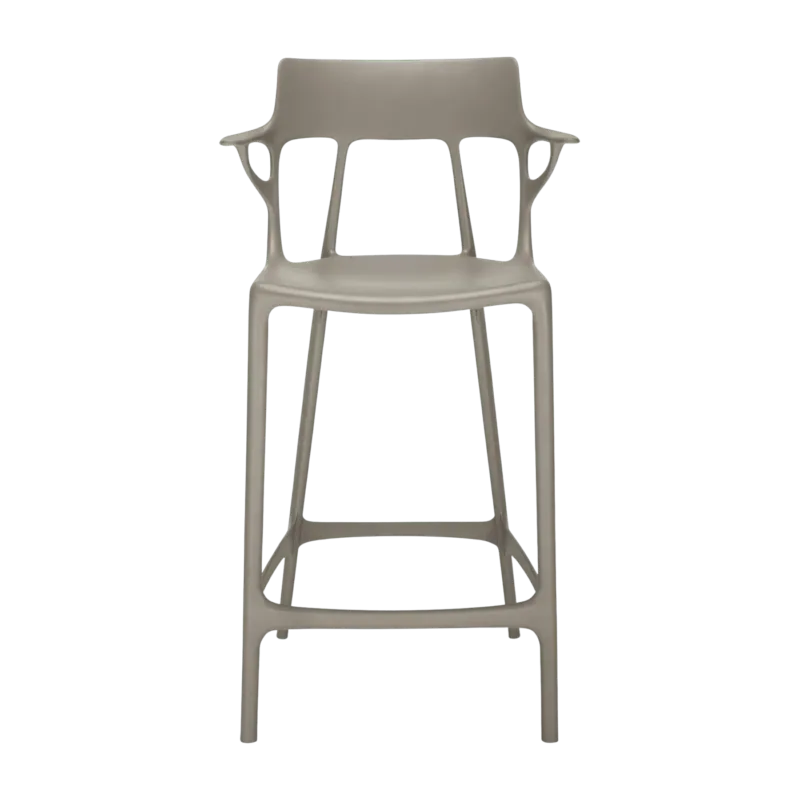 Chaise de bar grise 65 cm A.I - Kartell - The Cool Republic