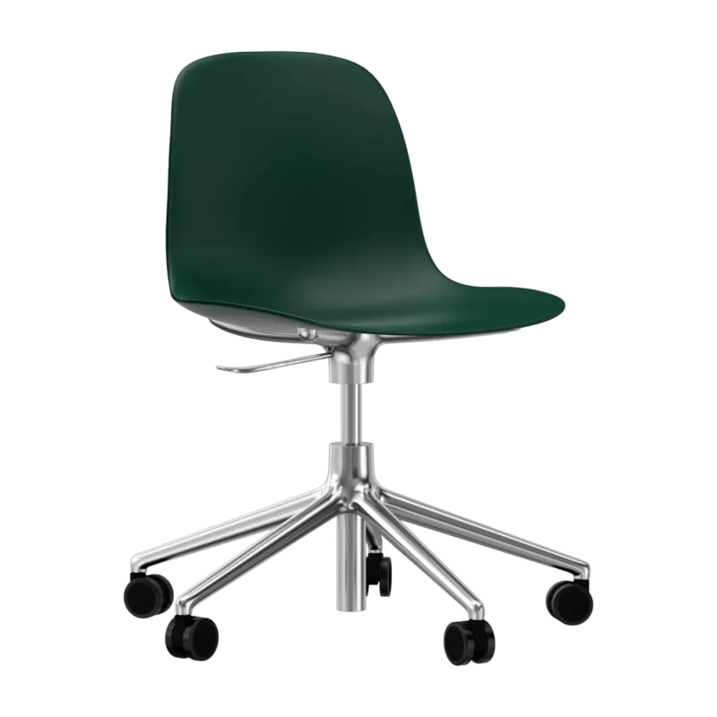Chaise de bureau en aluminium et pp vert Form - Normann Copenhagen - The Cool Republic