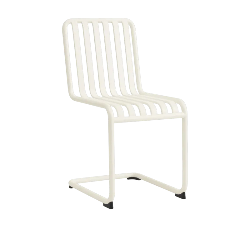 Chaise de jardin en acier blanc cassé Palissade - HAY - The Cool Republic